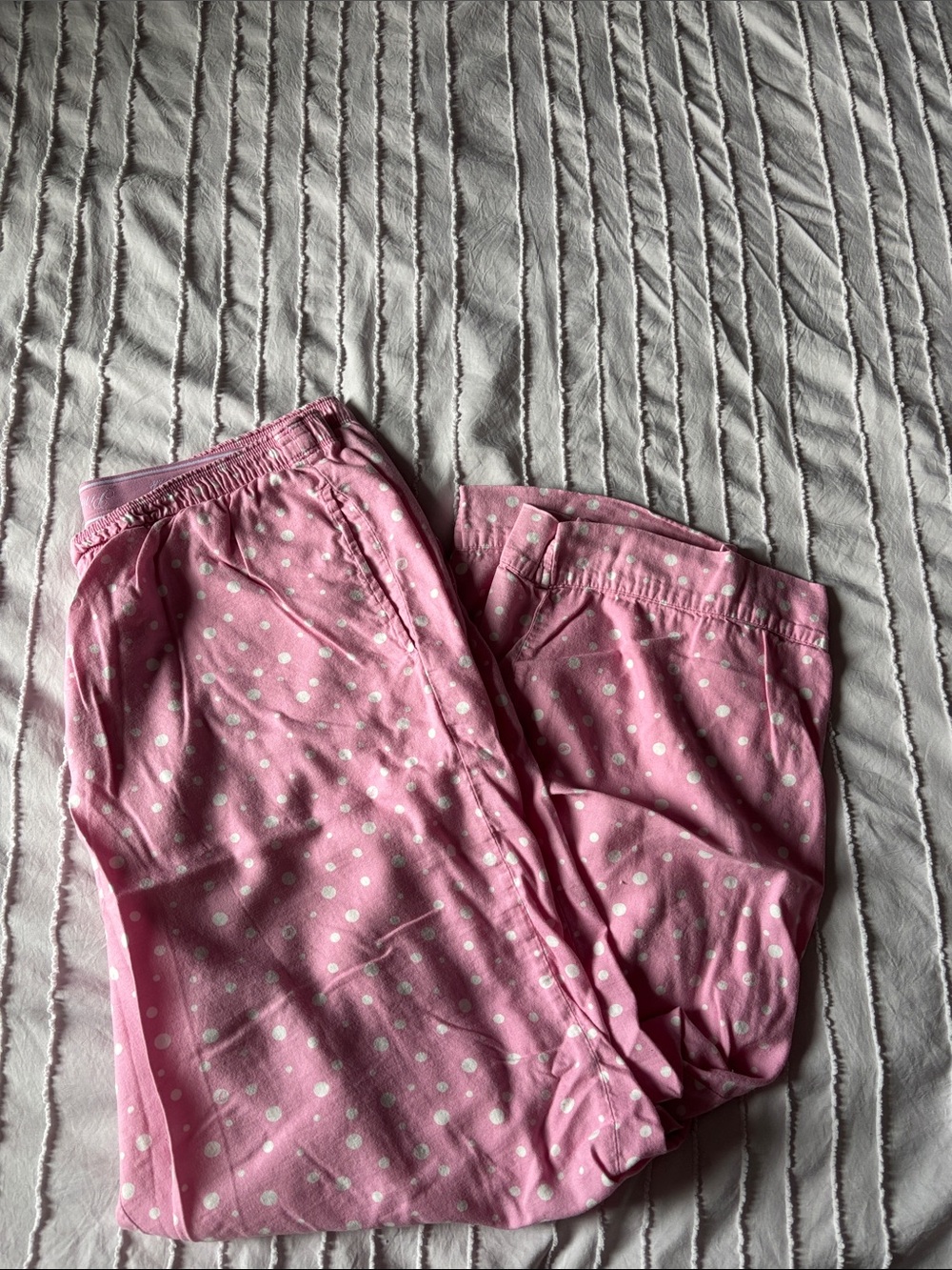 PINK Victoria's Secret Girls' Pink Polka Dot Pajama Bottoms